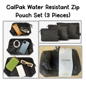 CalPak Water Resistant Zip Pouch Set (3 Pieces)